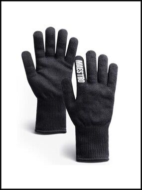 100% Merino Wool Running Gloves Extended Cuff Liner Gloves